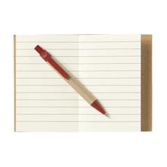 Vue RecycleNote-S bloc-notes de couleur rouge| Krokrodeal