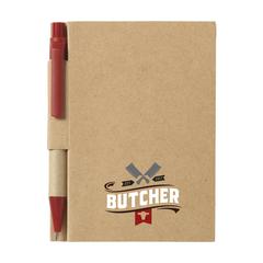 Vue RecycleNote-S bloc-notes de couleur rouge| Krokrodeal