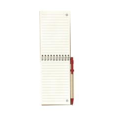 Vue RecycleNote-M bloc-notes de couleur rouge| Krokrodeal