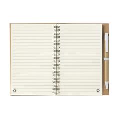 Vue RecycleNote-L bloc-notes de couleur blanc| Krokrodeal