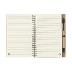 Vue RecycleNote-L bloc-notes de couleur noir| Krokrodeal