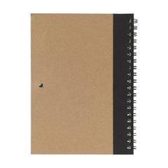 Vue RecycleNote-L bloc-notes de couleur noir| Krokrodeal