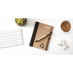 Vue RecycleNote-L bloc-notes de couleur noir| Krokrodeal