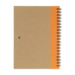 Vue RecycleNote-L bloc-notes de couleur orange| Krokrodeal