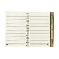 Vue RecycleNote-L bloc-notes de couleur vert| Krokrodeal