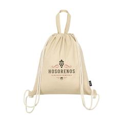Vue Recycled Cotton PromoBag Plus (180 g/m²) sac à dos de couleur beige| Krokrodeal