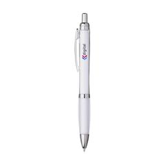 Vue Athos Solid GRS Recycled ABS stylo de couleur blanc| Krokrodeal