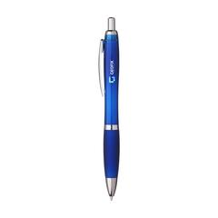 Vue Athos Solid GRS Recycled ABS stylo de couleur bleu| Krokrodeal