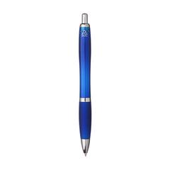 Vue Athos Solid GRS Recycled ABS stylo de couleur bleu| Krokrodeal