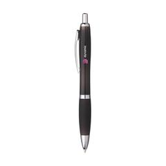 Vue Athos Solid GRS Recycled ABS stylo de couleur noir| Krokrodeal