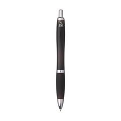 Vue Athos Solid GRS Recycled ABS stylo de couleur noir| Krokrodeal