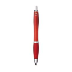 Vue Athos Solid GRS Recycled ABS stylo de couleur rouge| Krokrodeal