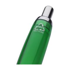 Vue Athos Solid GRS Recycled ABS stylo de couleur vert| Krokrodeal