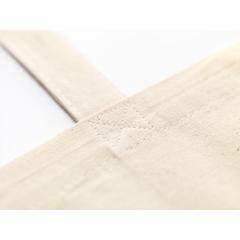 Vue Natural Square Bag sac en coton (165 g/m²) de couleur blanc| Krokrodeal
