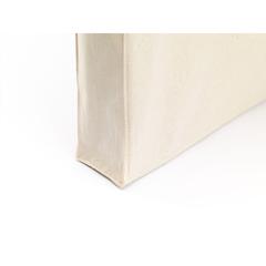 Vue Natural Square Bag sac en coton (165 g/m²) de couleur blanc| Krokrodeal