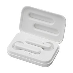 Vue Sensi TWS Écouteurs sans fil dans un étui de charge de couleur blanc| Krokrodeal