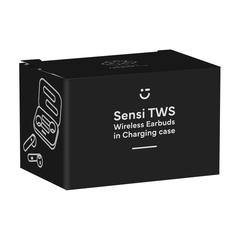 Vue Sensi TWS Écouteurs sans fil dans un étui de charge de couleur blanc| Krokrodeal