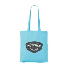 Vue Colour Square Bag sac en coton (160 g/m²) de couleur bleu| Krokrodeal