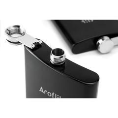 Vue HipFlask 200 ml gourde de couleur noir| Krokrodeal