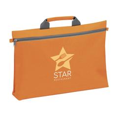 Vue DocuTravel sac/porte-documents de couleur orange| Krokrodeal