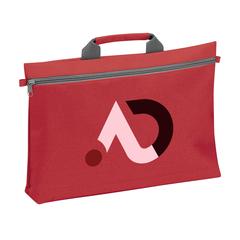 Vue DocuTravel sac/porte-documents de couleur rouge| Krokrodeal