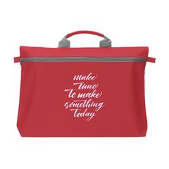 Vue DocuTravel sac/porte-documents de couleur rouge| Krokrodeal