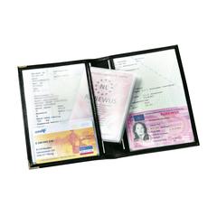 Vue Car étui de protection pour papiers de voiture de couleur noir| Krokrodeal