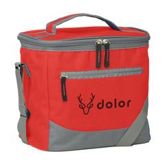 Vue Fresco sac isotherme de couleur rouge| Krokrodeal