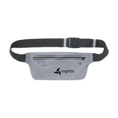Vue Running Belt sac banane de couleur gris| Krokrodeal