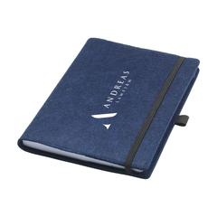 Vue Felty GRS RPET Notebook A5 bloc-notes de couleur bleu| Krokrodeal
