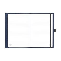 Vue Felty GRS RPET Notebook A5 bloc-notes de couleur bleu| Krokrodeal