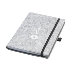 Vue Felty GRS RPET Notebook A5 bloc-notes de couleur gris| Krokrodeal