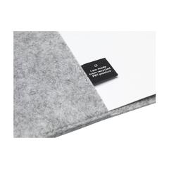 Vue Felty GRS RPET Notebook A5 bloc-notes de couleur gris| Krokrodeal