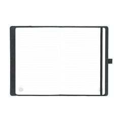 Vue Felty GRS RPET Notebook A5 bloc-notes de couleur noir| Krokrodeal