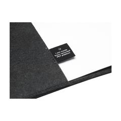 Vue Felty GRS RPET Notebook A5 bloc-notes de couleur noir| Krokrodeal