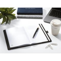 Vue Felty GRS RPET Notebook A5 bloc-notes de couleur noir| Krokrodeal