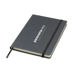 Vue Montana Recycled Leather Notebook A5 bloc-notes de couleur noir| Krokrodeal
