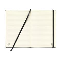 Vue Montana Recycled Leather Notebook A5 bloc-notes de couleur noir| Krokrodeal