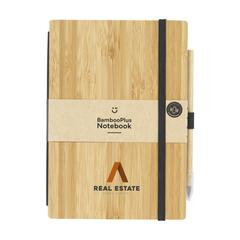 Vue BambooPlus Notebook A5 - Inkless Pen de couleur marron| Krokrodeal