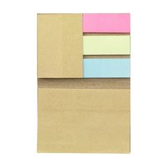 Vue Milk-Carton Recycled StickyMemo bloc-note de couleur marron| Krokrodeal