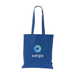 Vue Shoppy Colour Bag GRS Recycled Cotton (150 g/m²) sac de couleur bleu| Krokrodeal