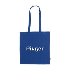 Vue Shoppy Colour Bag GRS Recycled Cotton (150 g/m²) sac de couleur bleu| Krokrodeal
