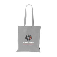 Vue Shoppy Colour Bag GRS Recycled Cotton (150 g/m²) sac de couleur gris| Krokrodeal