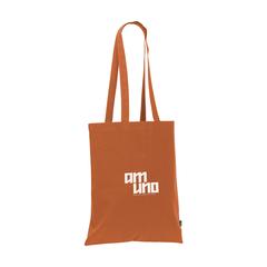 Vue Shoppy Colour Bag GRS Recycled Cotton (150 g/m²) sac de couleur orange| Krokrodeal
