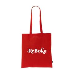 Vue Shoppy Colour Bag GRS Recycled Cotton (150 g/m²) sac de couleur rouge| Krokrodeal