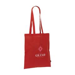 Vue Shoppy Colour Bag GRS Recycled Cotton (150 g/m²) sac de couleur rouge| Krokrodeal