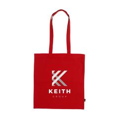 Vue Shoppy Colour Bag GRS Recycled Cotton (150 g/m²) sac de couleur rouge| Krokrodeal