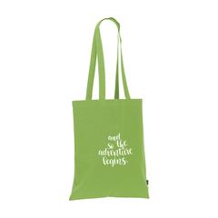Vue Shoppy Colour Bag GRS Recycled Cotton (150 g/m²) sac de couleur vert| Krokrodeal