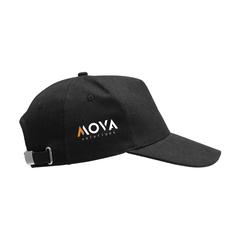 Vue Hamar Cap Recycled Cotton casquette de couleur noir| Krokrodeal