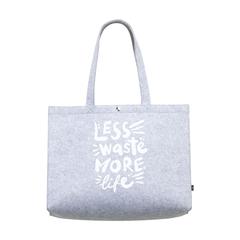 Vue Feltro RPET BigShopper sac de courses de couleur gris| Krokrodeal